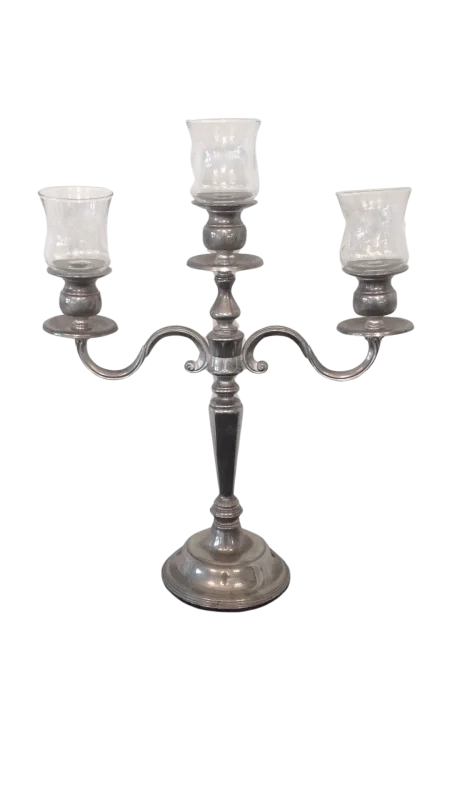 14" 3-arm candelabra