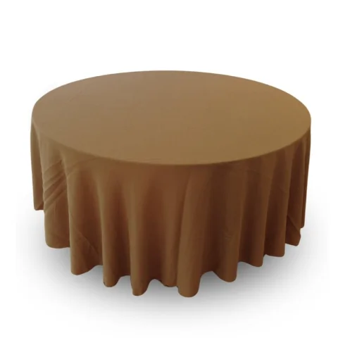 Nappe 108'' ronde burlap naturel