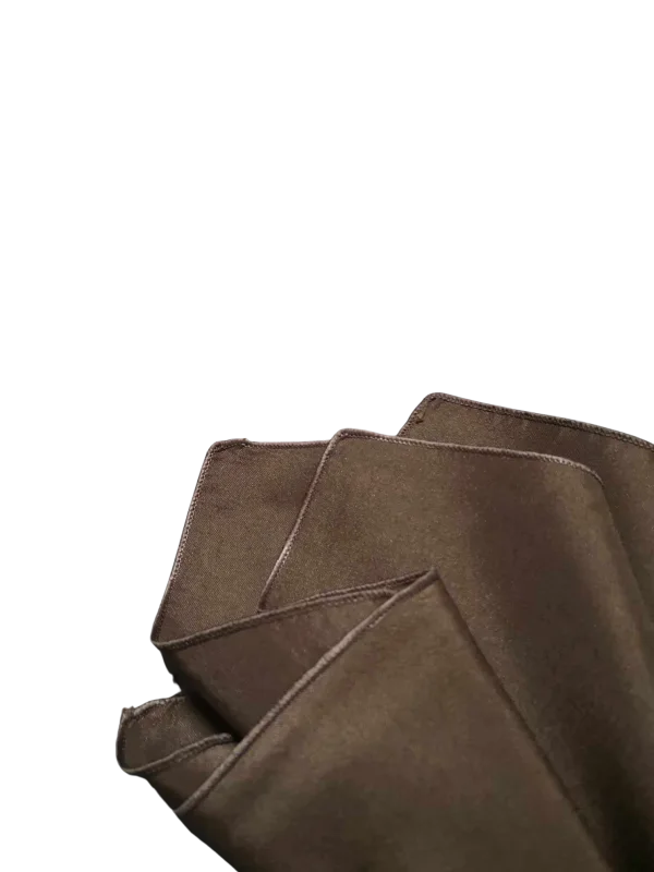 Serviette de table brun chocolat