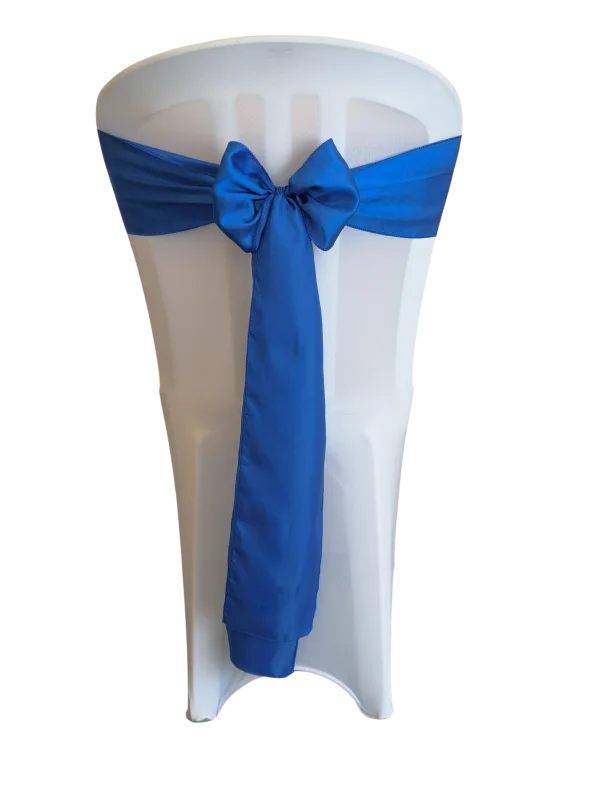 Boucle en satin bleu royal