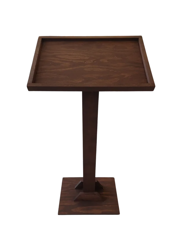 Dark walnut wooden lectern
