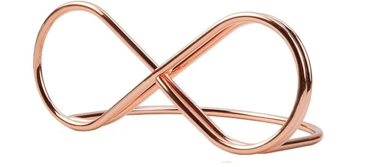 Blush eternity table number holder