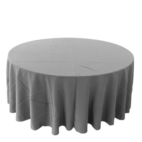 Nappe 108'' ronde gris souris