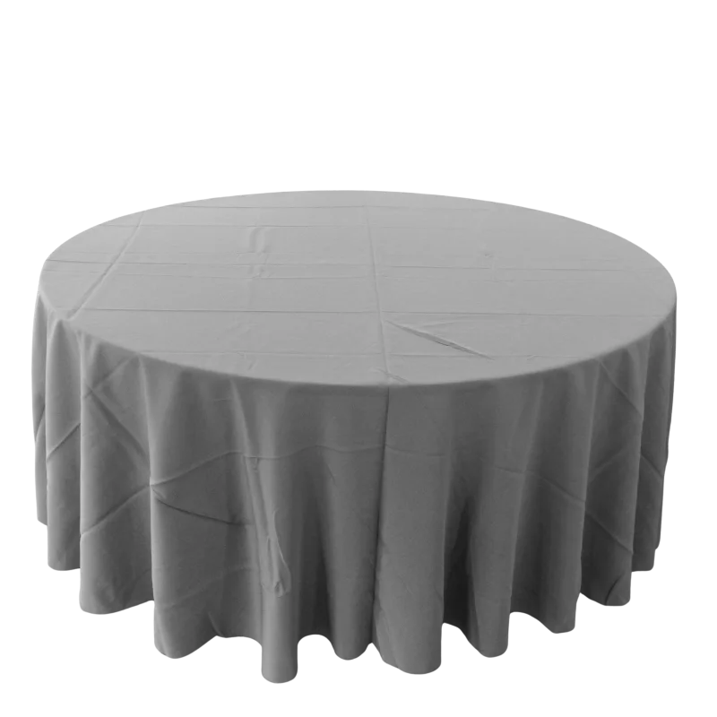 Nappe 108'' ronde gris souris