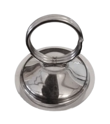 Porte numéro clochette argent