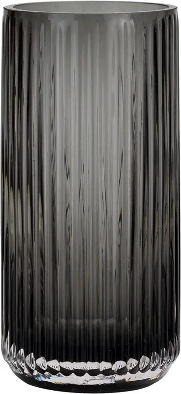 Vase noir texturé