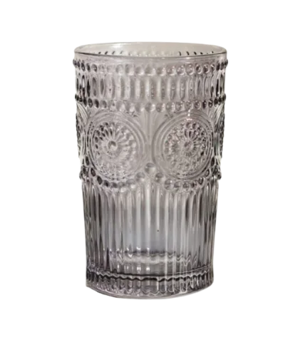 Verre à eau boho gris