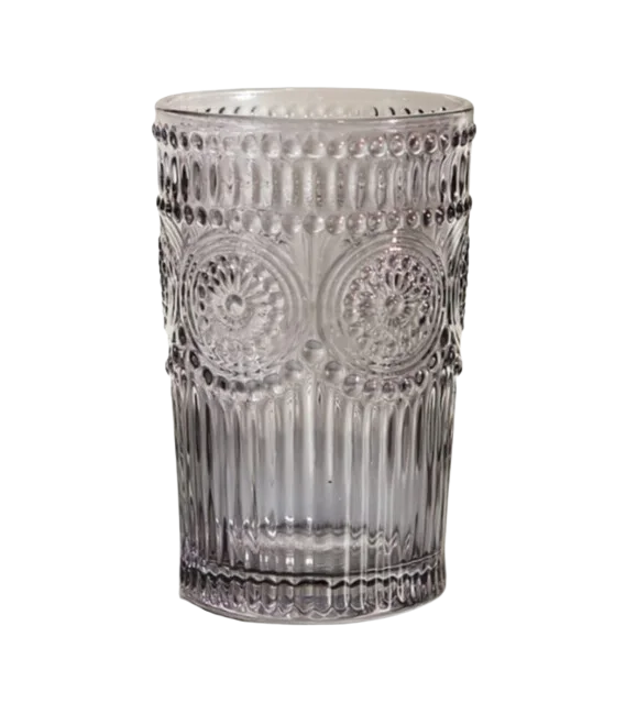 Verre à eau boho gris