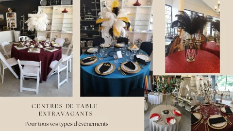 Centres de table extravagants