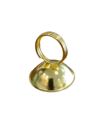 Porte numéro clochette doré