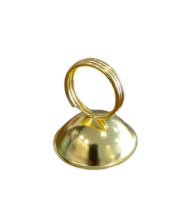 Porte numéro clochette doré