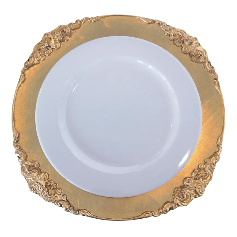 Sous-assiette vintage doré