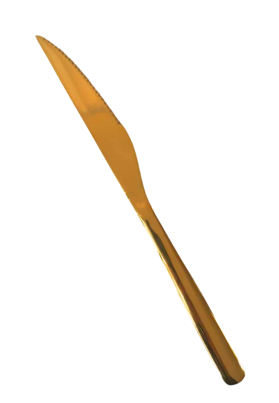 Couteau à steak doré