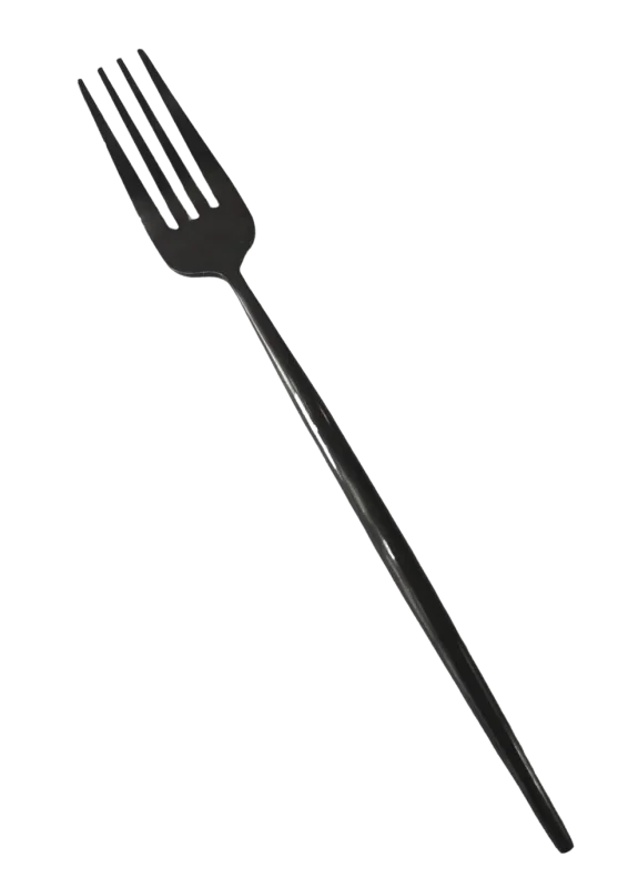 Noir - Fourchette à dîner