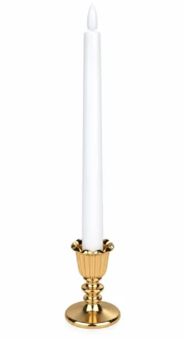 Bougeoir doré 3''