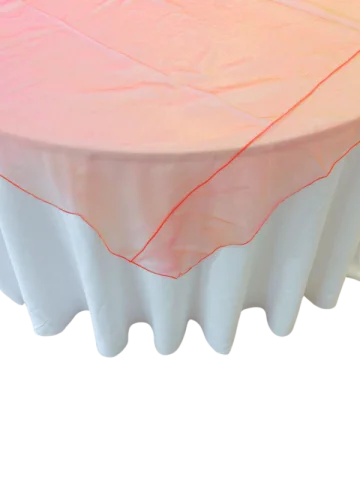 Sur-nappe organza orange