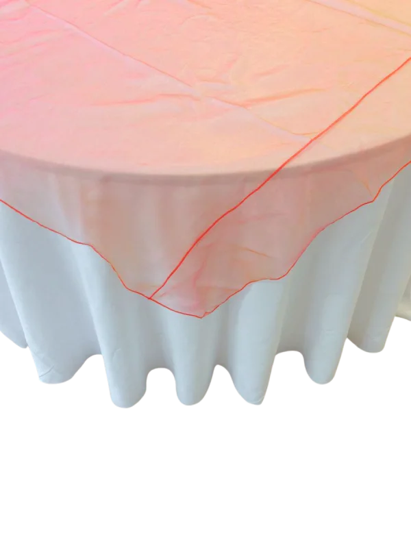 Sur-nappe organza orange