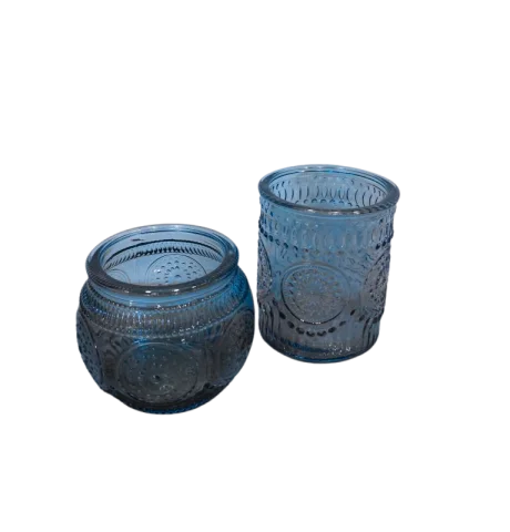 Votive boho bleue