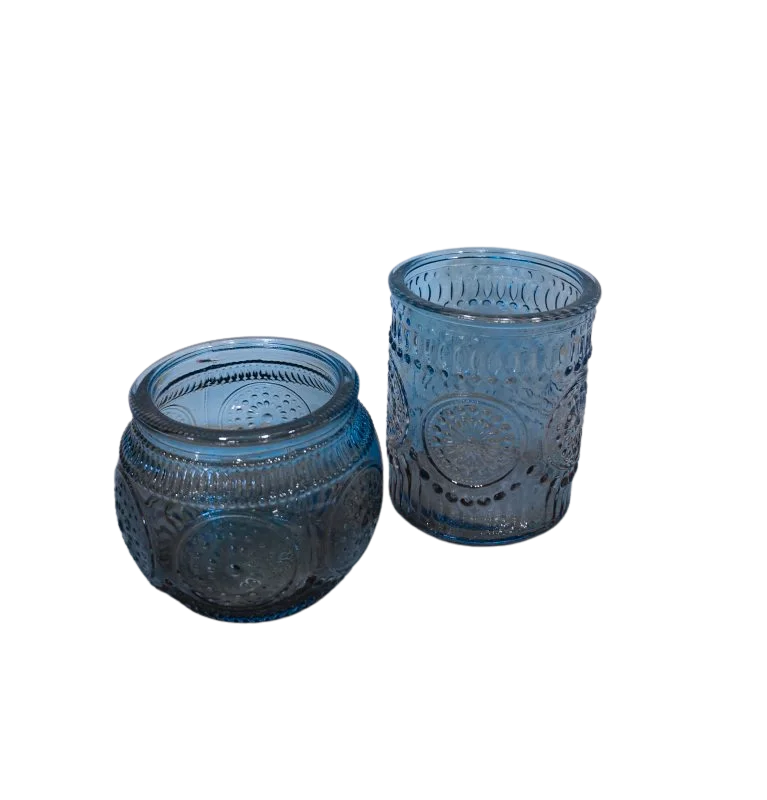 Votive boho bleue