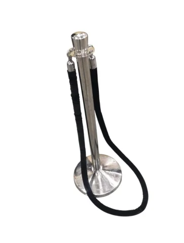 Black stanchion rope