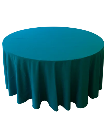 Nappe 114'' ronde turquoise