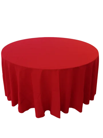Nappe 120'' ronde rouge