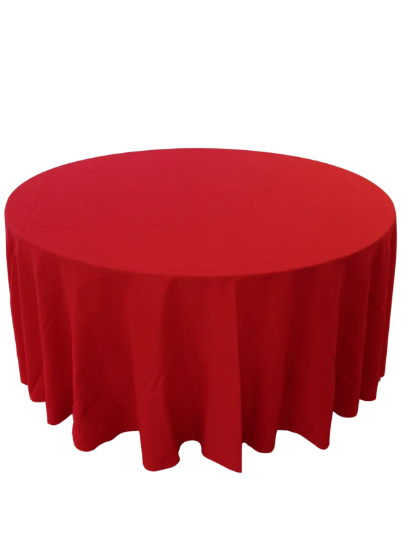 Nappe 120'' ronde rouge