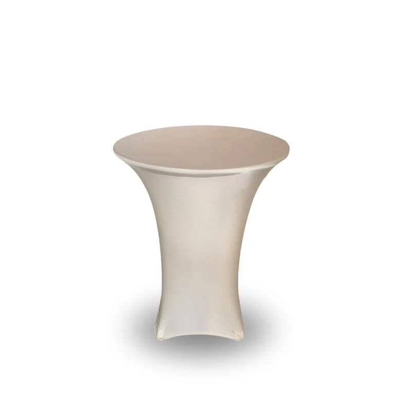 Ivory spandex tablecloth