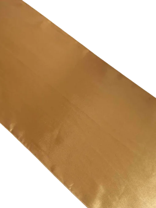 Chemin de table satin doré 9'