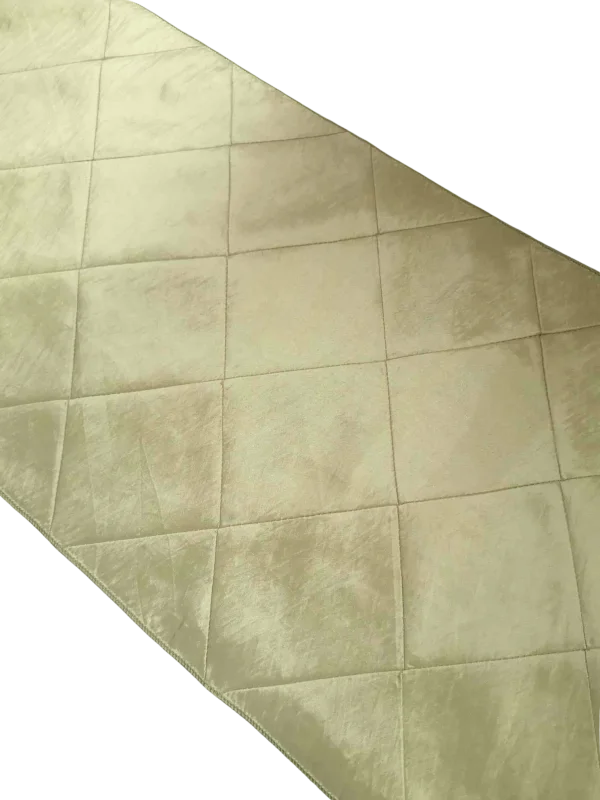 Chemin de table pintuck vert 9'