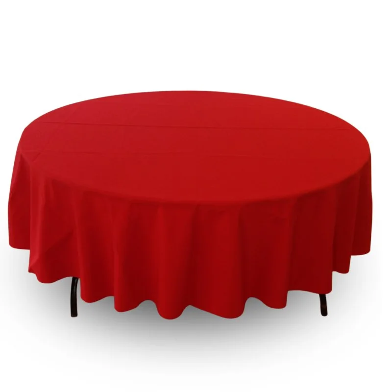 Nappe 90'' ronde rouge