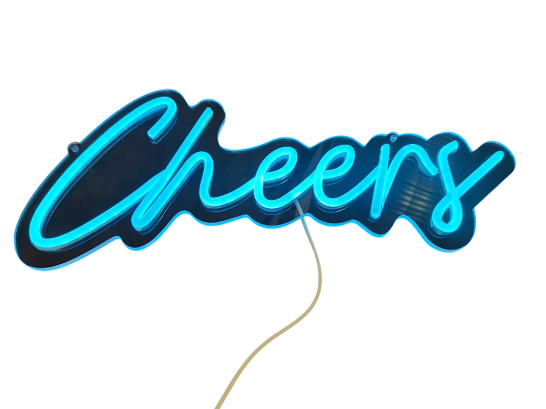 Cheers lumineux bleu