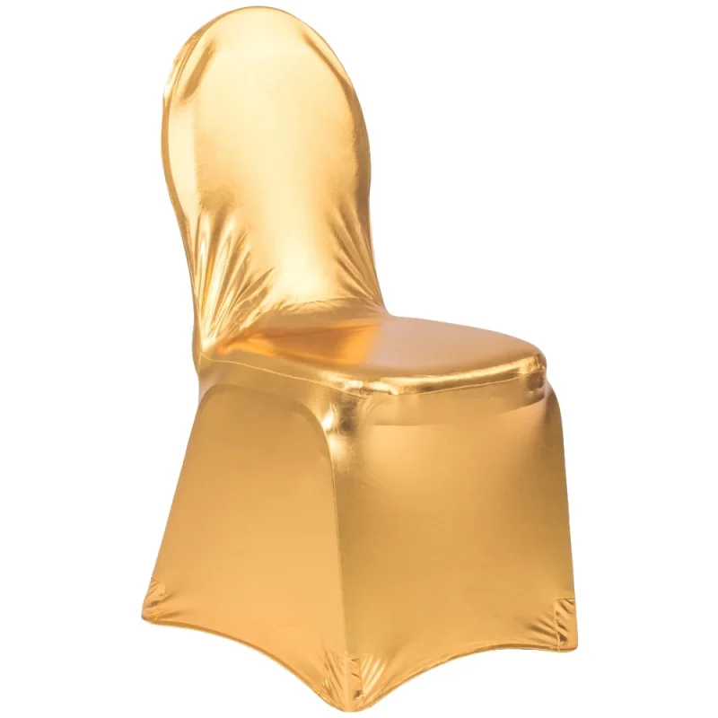 Couvre chaise cuirette doré