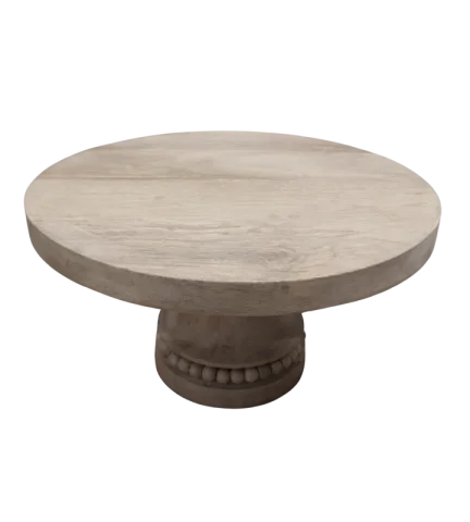 Présentoir à gâteau en bois perle 13''