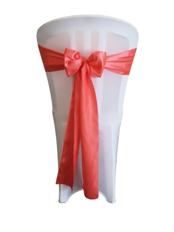 Boucle en satin corail