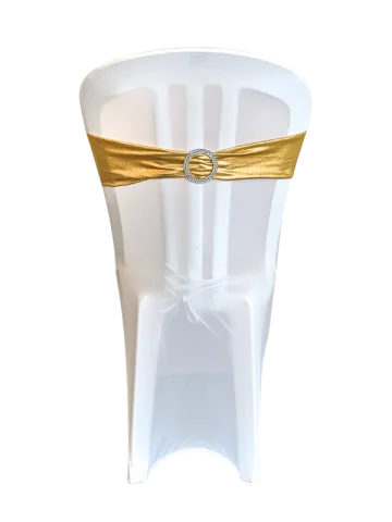 Bandeau en cuirette doré avec bijou