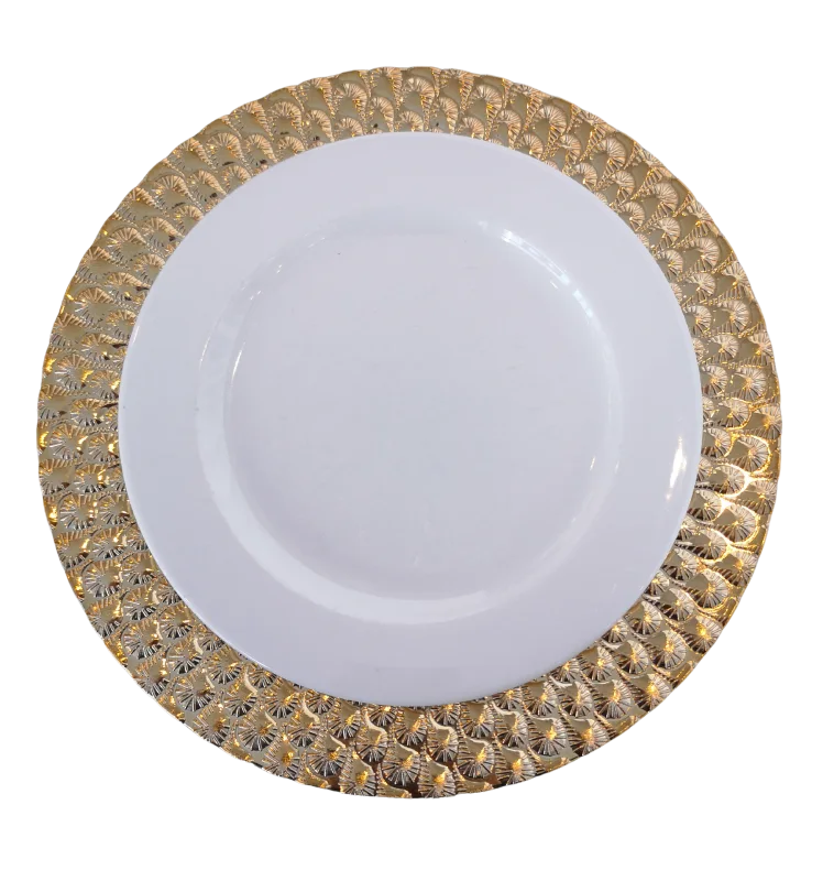 Sous-assiette bling doré