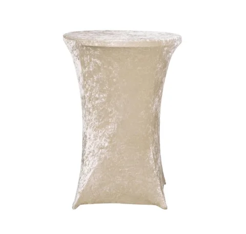 Nappe spandex velours champagne