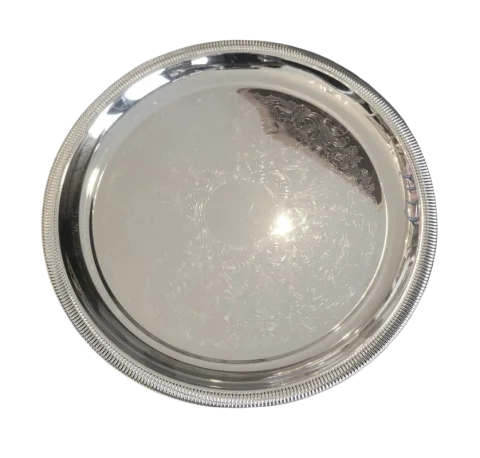 Plateau rond 15'' avec gravure