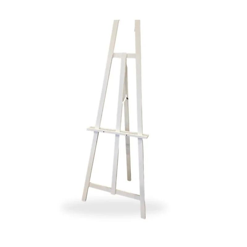 White wooden easel