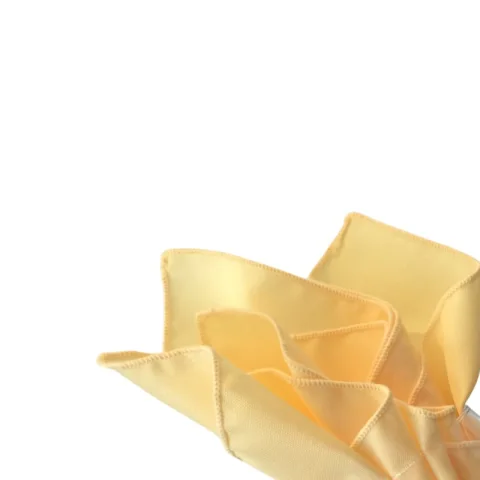 Serviette de table jaune pâle