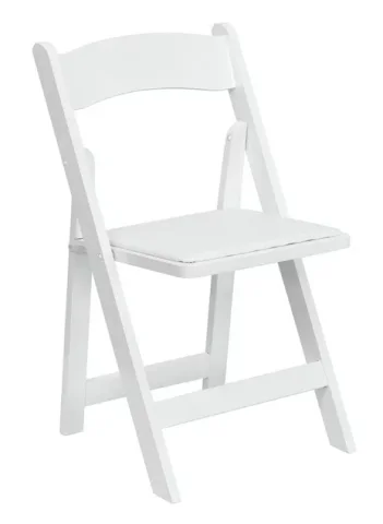 Chaise pliante blanche ''style Martha''