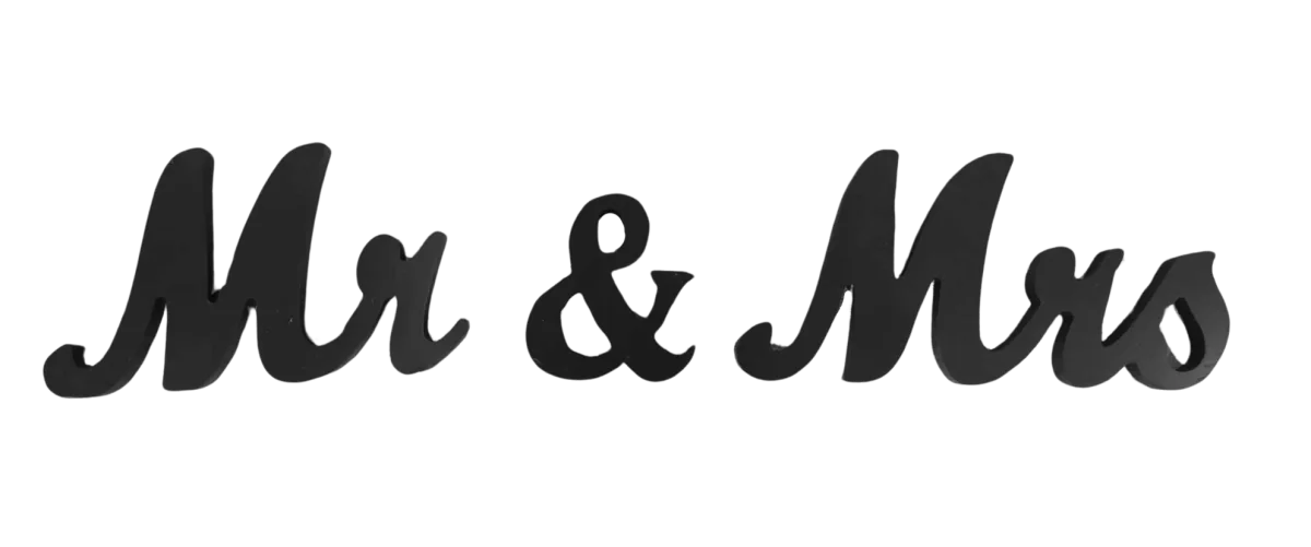MR & MRS noir